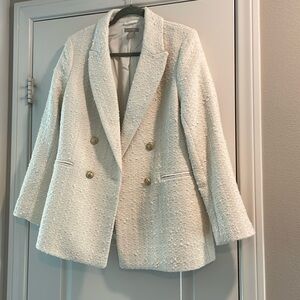 Cream Bouncel Tweed Blazer
